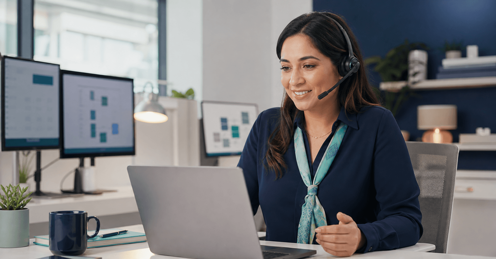 CuraCoach customer success representative helping a medical practice